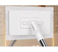 AiQInu 100cm Serpillière avec Système de Serrage à Pression, Balai Serpillière à Pince avec 10 Chiffons Microfibres, Nettoyage Complet pour Sol, Verre, Mur, Cuisine & Salle de Bain