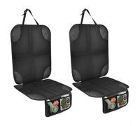 AiQInu 2 Pièces Protection Siege Voiture/Auto pour Enfant Compatible Imperméable et Antidérapant avec 2 Poches de Rangement pour SUV, Berline, Coffre, en Cuir Et Tissu