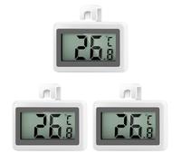 AiQInu 3 Pièces Thermomètre Frigo Numérique, Mini Magnétique Thermomètre Congélateur avec Crochet, Mesure -50°C à +70°C, pour Réfrigérateur et Cuisine