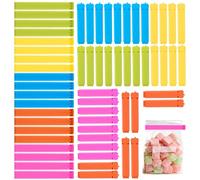 AiQInu 30 Pièces Pince Sachet Alimentaire 7/11 cm, Fermeture Sachet Alimentaire, Pince Sachet Cuisine Réutilisable pour Emballage Cuisine Bonbons Snack-Coloré