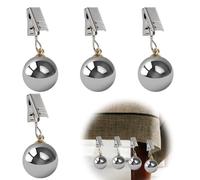 AiQInu 4 Pièces Poids de Nappe, Pinces à Nappe Inoxydable, 65g Pinces de Poids pour Intérieur ou Extérieur, Maison, Cuisine, Fête de Mariage, Pique-Nique