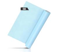 AiQInu 5M Chemin de Table en Intissé Bleu, Nappe Décorative, Tissu Décoration Mariage, Ruban de Table Non Tissé