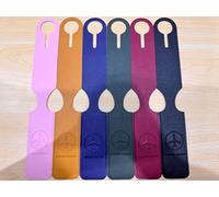 AiQInu 6 Pièces Etiquette Valise, Étiquettes Bagage en Cuir PU