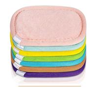 AiQInu 7 Pièces Coton Reutilisable Lavable, Démaquillantes Réutilisables 10x8cm, Disque Demaquillant Lavable, Ultra Doux Pour Nettoyage Quotidien, Voyage et Soins de la Peau