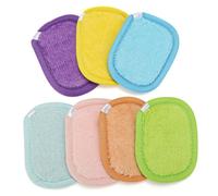 AiQInu 7 Pièces Coton Reutilisable Lavable, Démaquillantes Réutilisables 10x8cm, Disque Demaquillant Lavable, Ultra Doux Pour Nettoyage Quotidien, Voyage et Soins de la Peau