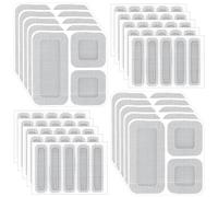 AiQInu 80pcs Réparation De Fenêtres,Patch Repare Moustiquaire Réparation De Fenêtre,Ruban Adhésif de Moustiquaires de Fenêtre,20 Feuilles