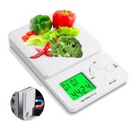 AiQInu Balance Cuisine Numérique avec Minuterie, 3kg/0.1g Balance à Café Haute Précision, Magnétique Kitchen Scale avec Affichage LED, Multifonction Pese Aliment Cuisine