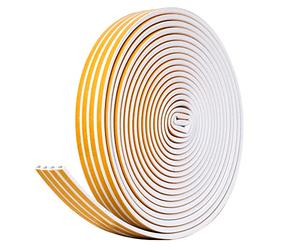 AiQInu Bande de Joint, 30m Joint Fenetre et Porte Mousse Autocollante, Caoutchouc Joint D'étanchéité pour Anti-intempéries et Isolation Acoustique