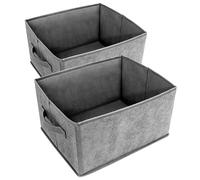 AiQInu Boite Rangement Vetement,2 pièces Boite Rangement Tissu Extra Large Pliables,Rangement Dressing Organisateur pour Ranger Sous-vètements, Soutien-Gorges, Cravates, Chaussettes
