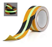 AiQInu Fluorescent Tape, 5 m x 5 cm Non-Slip Adhesive Tape, Photoluminescent for Night Reflecting, Non-Slip Tape for Indoor and Outdoor Use, Ideal for Stairs and Steps