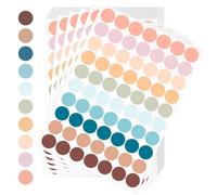 AiQInu Gommettes Autocollantes Ronde 1400Pcs 25mm Couleur Codage Étiquettes Pastille Couleur Autocollante pour Fournitures de Bureau Famille École Calendriers, 10 Couleurs