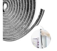 AiQInu Joint Brosse porte Coulissante,9 mm(B) x 9 mm(D) x 5 M(L) Joint Porte Adhésif, Bande de Brosse Autocollante Anti-poussière Convient pour L'isolation la Protection Contre le Vent