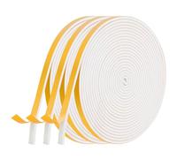 AiQInu Joint Fenetre Isolation, Joint Porte Mousse Adhésif 3 Rouleaux 6mm x 3mm x 5m Multi-fonction Caoutchouc Calfeutrage Joint Antichoc d'Isolation Phonique pour Meuble Protection de Climatiseur