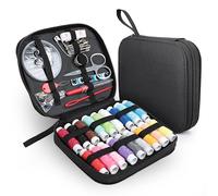 AiQInu Kit de Couture 86PCS, Couture Complet Kit avec Étui, Fils et Aiguilles à Coudre, pour Débutants, Voyageurs, Parents Et Amis