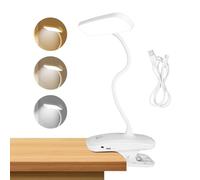 AiQInu Lampe de Bureau Led Tactile, 18 Led Lampe Pince pour Lit, Lampe de Lecture pour Lire au Lit, Lampe de Chevet Clip Flexible 360°, Lampe de Bureau Enfant, 3 Températures de Couleur