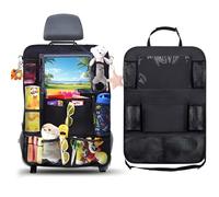 AiQInu Organisateur de Siège Voiture Enfant avec Protection, ArrièRe Avec Beaucoup D'Espace de Rangement, Protection Siege Voiture Enfan 61x42 cm(1 Pièce)