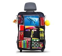 AiQInu Organisateur Voiture Enfant Facile à Entretenir, Arrière avec Espace de Rangement, Protection Siège Enfant (1 pc)