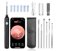 AiQInu Otoscope Oreille 1080P HD Camera Iscope Étanche Nettoyant Oreille Avec 6 Lumières LED Outil de Nettoyage d'oreille Adapté aux Smartphones et Tablettes IOS et Android