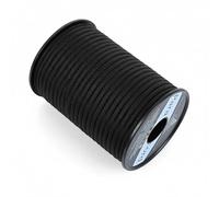 AiQInu Paracorde 4mm, 30m Corde Escalade, 9 Brins Corde en Nylon Résistance 250kg, Paracord Multifonction pour Escalade, Camping, Randonnée et Survival, Bobine pour Bracelet, Bricolage, Noir