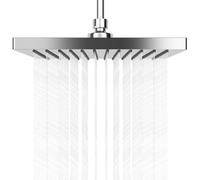 AiQInu Pomme de Douche Anti Calcaire, Tête de Douche en Acier Inoxydable,Pommeau de douche à effet pluie,Pommeau de Douche Fixes Economie d'Eau et Haute Pression pour Salle de Bain, 25.4 cm/10Pouces