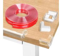 AiQInu Protection Coin de Table Bande Bébé 600cm, Table Protection Bande avec 4 Protection Angle, Protege Coin de Table Bebe