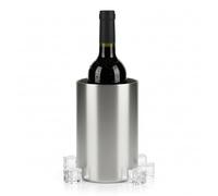AiQInu Refroidisseur Bouteille de Vin, 1.6L Seau a Vin Acier Inoxydable Double Paroi, Ø 12 cm, Hauteur 19 cm, Maintien au Frais, Convient à la Plupart des Bouteilles de Vin