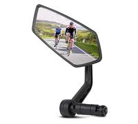 AiQInu retroviseur velo, miroir réfléchissant en verre HD, rétroviseur de Bicyclette rotatif à 360°, vélo de montagne, vélo de route (Gauche)