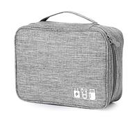 AiQInu Sac Câble Multifonctionnel Sac de Voyage Universel Électronique Cable Management Cubes pour Tablette, Disque Dur Externe, Chargeur, Adaptateurs, Cartes Mémoire, Câbles USB
