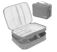 AiQInu Sac De Rangement CâBle, Sac Organisateur Cable Voyage, Portables Sac pour Câbles d'accessoire de Voyage, pour CâBles De Recharge, Batteries Externes, Adaptateurs, Carte SD