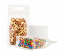 AiQInu Sachet Bonbon avec Poignée, 50 Pièces, 10x20 cm, Transparent Zip