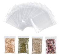 AiQInu Sachet Plastique Transparent 8 x 12 cm, Lot de 100 Sachet Zip Pochon Plastique, Sachets Plastiques Refermables pour Bijouterie, Confiserie, Composants Électroniques