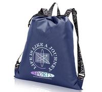 AiQInu Sacs de Sport à Cordon, Gym Sac a Dos Imperméable Bretelles larges et Réglables pour Voyage Camping Gym Natation Plage, Homme Femme Sac de Sport