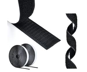 AiQInu Scratch Autocollant Double Face,5m Bande Scratch Adhésif Bande Agrippantes Adhésives Autocollant,20mm Adhésives puissant Hook Loop Rubans pour Ménage,Bricolage Et l'artisanat