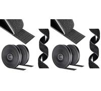 AiQInu Scratch Autocollant Double Face, 5M x 16mm Bande Agrippantes AdhéSives, Bande Scratch AdhéSive Autocollant, Rubans AdhéSifs Pour MéNage Bricolage Et L'Artisanat (Lot de 2)