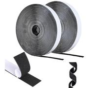 AiQInu Scratch Autocollant Double Face, 5m X18mm Ruban Scratch AdhéSif, Agrippantes AdhéSives Autocollant, AdhéSives Puissant Hook Loop Rubans Pour MéNage,Bricolage Et L'Artisanat