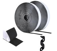 AiQInu Scratch Autocollant Double Face, 8m X30mm Ruban Scratch AdhéSif, Agrippantes AdhéSives Autocollant, AdhéSives Puissant Hook Loop Rubans Pour MéNage,Bricolage Et L'Artisanat