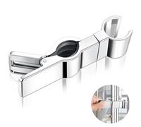 AiQInu Support Douchette Universel, Support Pommeau de Douche diamètre Réglable 22-25 mm, Shower Head Holder Pivotant à 45°, Support de Pommeau Douchette pour Salle de Bain