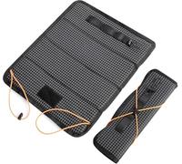 AiQInu Tapis de Siège Pliable 35x30cm, TCoussin de Siège Étanche et Isolant, Tapis de Sol Pliable pour la Randonnée pour Camping, Randonnée, Pêche, Stade, Plage, Noir