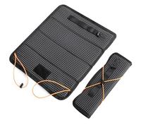 AiQInu Tapis de Sol Camping, Tapis Sol Isolant Thermique, Siège Tapis Pliable(35x30cm), Imperméable Mini Tapis de Sol pour Camping, Randonnée, Noir