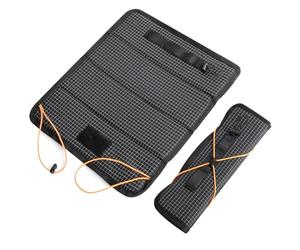 AiQInu Tapis de Sol Camping, Tapis Sol Isolant Thermique, Siège Tapis Pliable(35x30cm), Imperméable Mini Tapis de Sol pour Camping, Randonnée, Noir