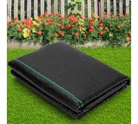 AiQInu Toile de Paillage 2m x 10m, 70g/m² Geotextile, Respirant, Résistant à la Déchirure, Résistant aux UV, Adapté à l'Horticulture, à l'agriculture, aux Lits de Pépinière, aux Allées