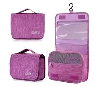 AiQInu Trousse de Toilette, Pliable Grande Trousse de Toilette Voyage pour Hommes et Femmes,Multifonction Imperméable Sac Cosmétique Organisateur de Voyage avec Crochets