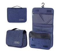 AiQInu Trousse de Toilette, Pliable Grande Trousse de Toilette Voyage pour Hommes et Femmes,Multifonction Imperméable Sac Cosmétique Organisateur de Voyage avec Crochets