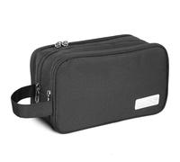 AiQInu Trousse de Toilette pour Hommes et Femmes, Grand Multifonction Imperméable Sac Cosmétique, Trousse de Toilette de Voyage/Sac Organisateur(Noir)