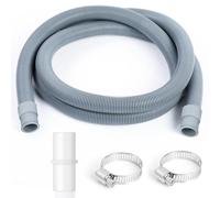 AiQInu Tuyau Vidange Machine a Laver Universel,1 Meter, Rallonge de tuyau d'évacuation, avec raccord de tuyau et colliers