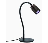 AiQInu UV Lampe pour Ongles, Lampe LED Manucure Mini Noire, Portable avec Col de Cygne Flexible & Interrupteur au Pied, 3M Câble, USB