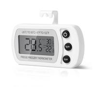 AiQlnu Thermomètre Numérique pour Réfrigérateur, Magnétique Thermometre Cuisine avec Crochet, Écran LCD Facile à Lire, Adapté aux Cuisines, Restaurants, Bars, Cafés