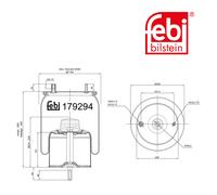 FEBI BILSTEIN 179294 Soufflet à air, suspension pneumatique