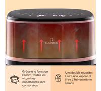 Air Bloom Friteuse à air chaud avec fonction vapeur 1500W 7,5 litre 16 programmes