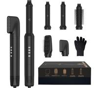 Air Brush 5 en 1, Air Styler 5 en 1, Hair Styler avec Seche Cheveux, Boucleur Automatique, Brosse Soufflante Brushing, Brosse Lissante, Seche Cheveux 5 en 1 pour Sécher, Boucler, Lisser